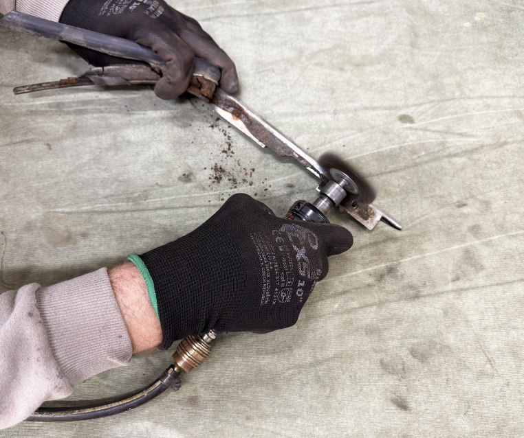 Removal of glue and dirt